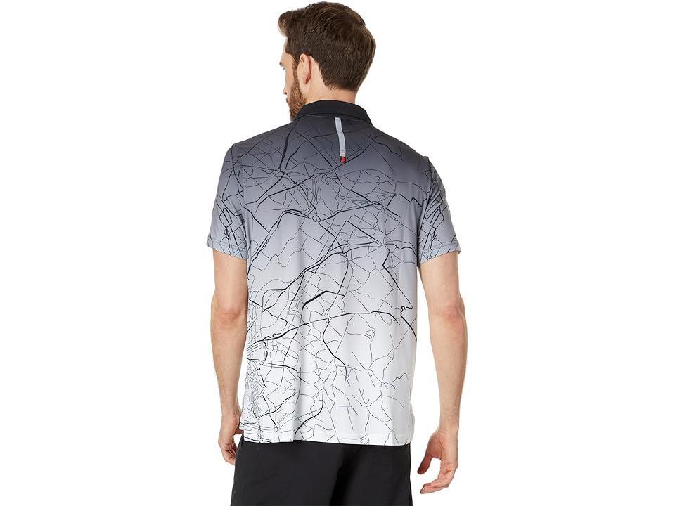 Jamie Sadock Runaway Short Sleeve Polo (Jet) Men's Short Sleeve Knit Product Image