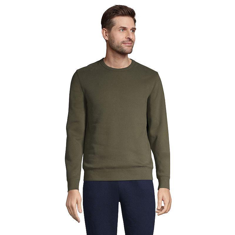 Mens Lands End Serious Sweats Crewneck Sweatshirt Grey Heather Product Image