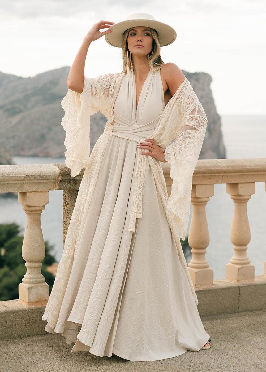 Juneau Dress in Ecru Female Product Image