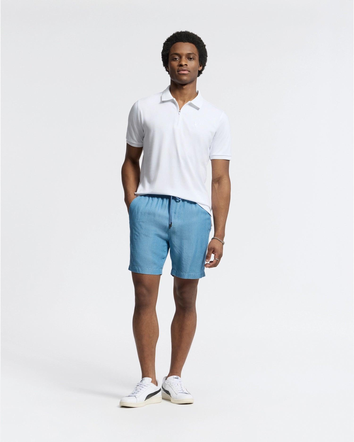 MENS TREVOR PERFORMANCE PIQUE ZIP UP POLO - B6K557F200 Product Image