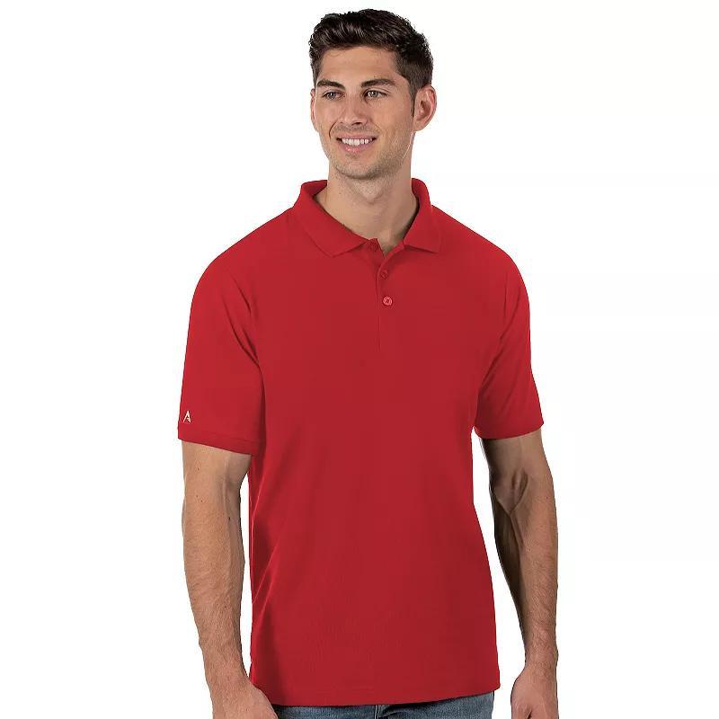Men's Antigua Legacy Fitted Pique Polo, Size: Small, Red Product Image