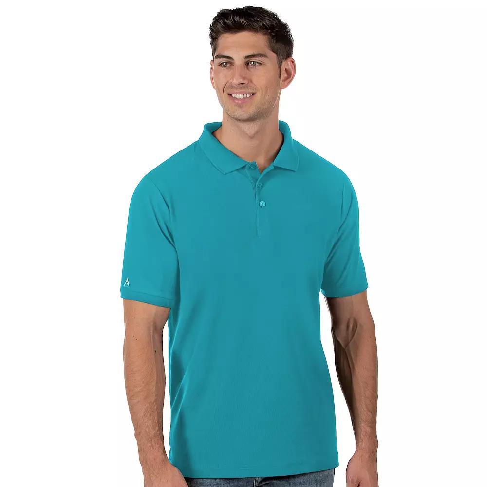 Men's Antigua Legacy Fitted Pique Polo, Size: Large, Green Product Image