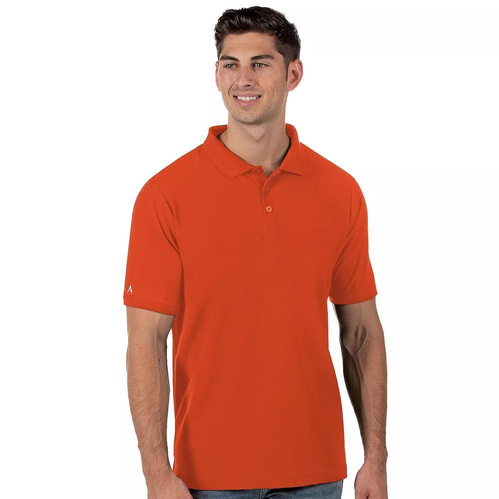 Men's Antigua Legacy Fitted Pique Polo, Size: Small, Red Product Image