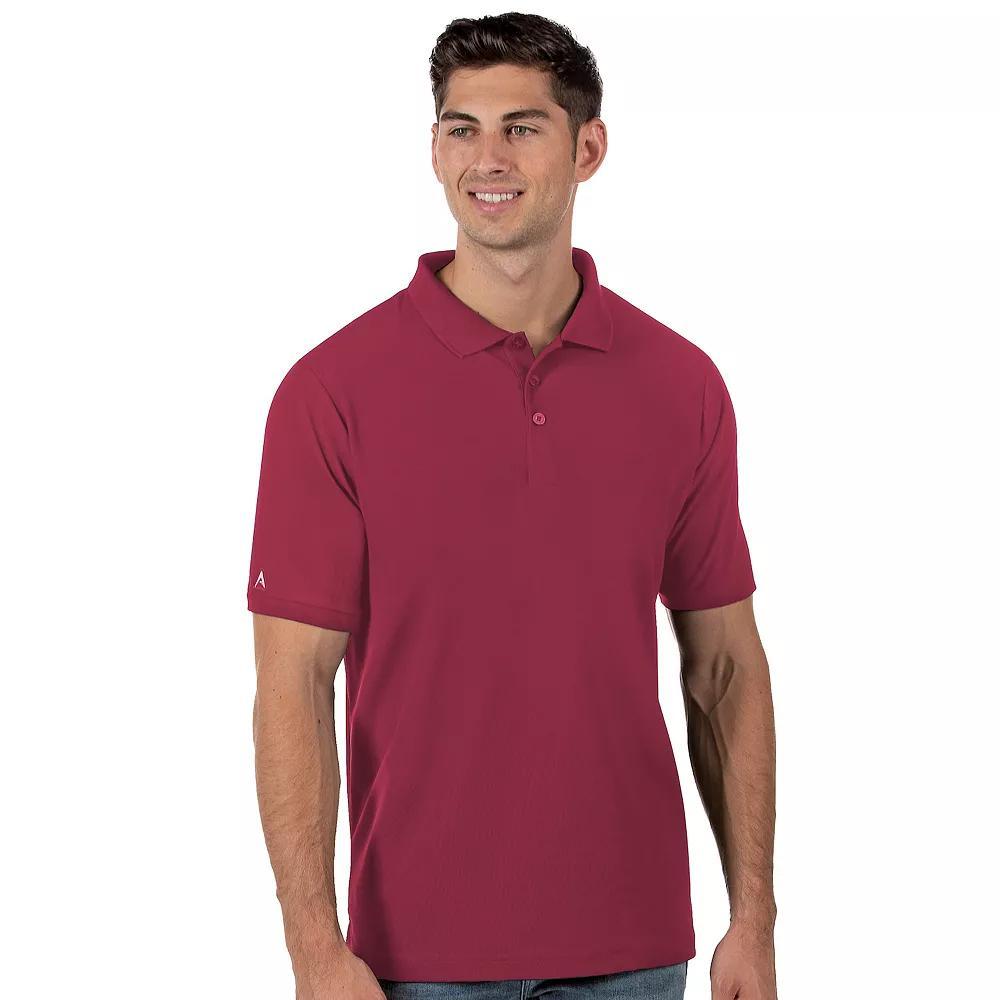Men's Antigua Legacy Fitted Pique Polo, Size: Small, Red Product Image