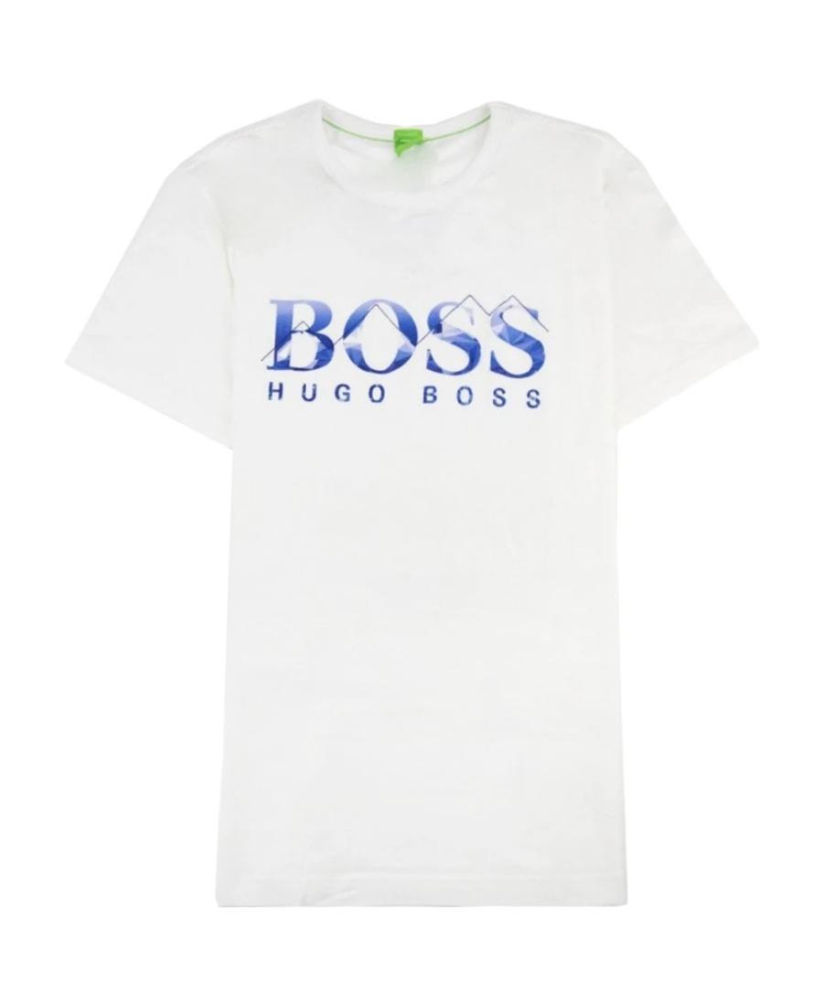 HUGO BOSS Logo Letter T-shirt In White Product Image
