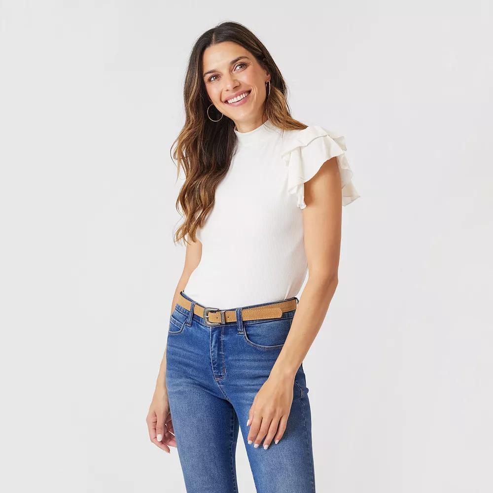 Womens Angels Forever Young Reese Mock Neck Top Product Image