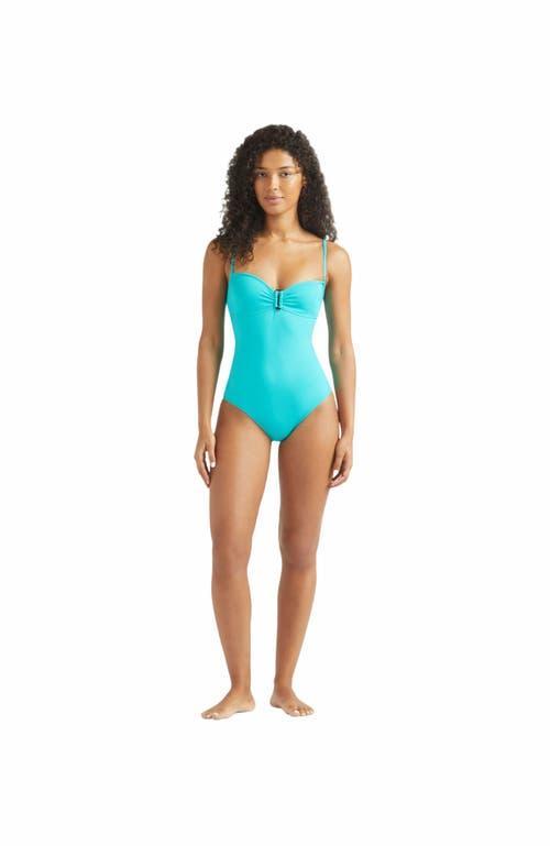 Womens Solid Sculpt One-Piece Swimsuit Product Image