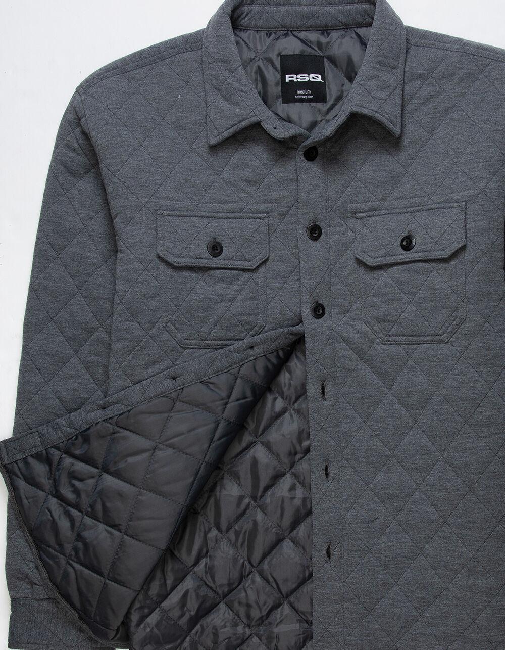 RSQ Mens Quilted Knit Jacket - HEATHER GRAY Product Image