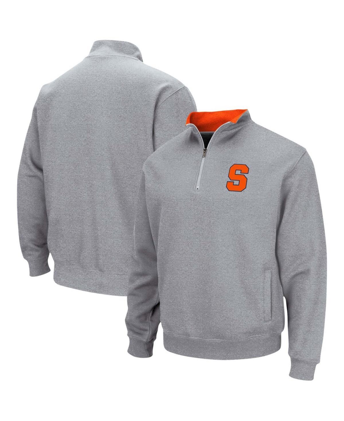 Men's Colosseum Black Harvard Crimson Tortugas Team Logo Quarter-Zip Jacket, Size: 3XL, Har Black Product Image