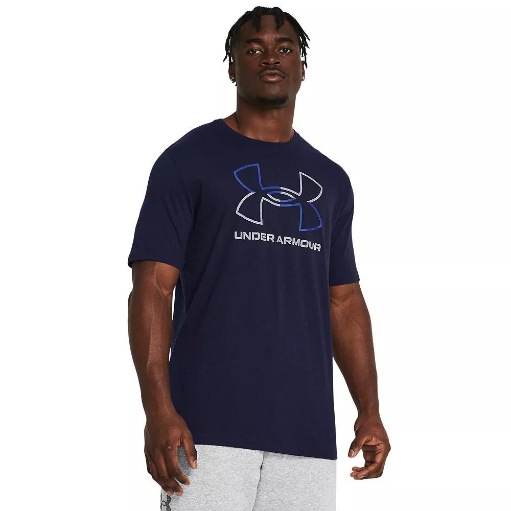 Big & Tall Under Armour Foundation Short Sleeve Graphic Tee, Men's, Size: Large Tall, Black Navy Product Image