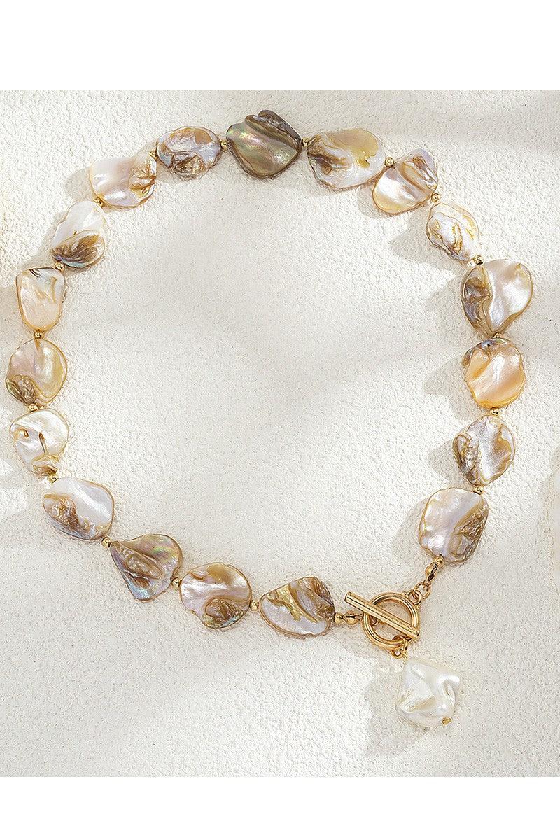 Beach Bum Gem Stone Choker Style Necklace (Mulitple Color Options) Product Image