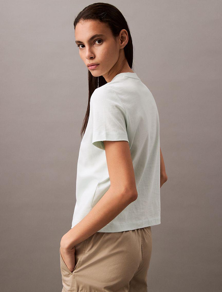 Flocked Logo Graphic Slim T-Shirt Product Image
