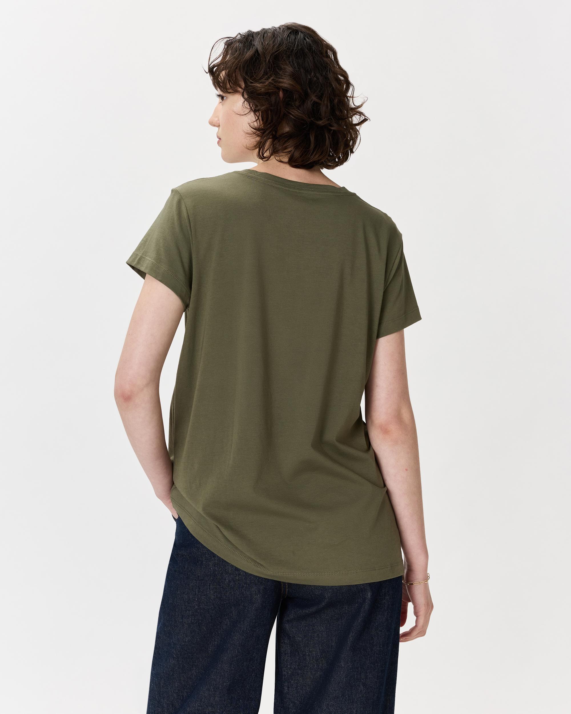 Quince | Women's Cotton Modal Crew Neck Swing T-Shirt Cotton/Modal Product Image