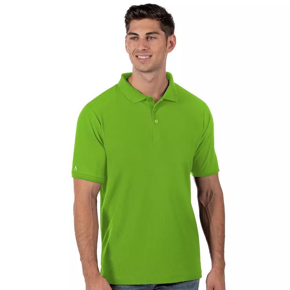 Men's Antigua Legacy Fitted Pique Polo, Size: XXL, Green Product Image