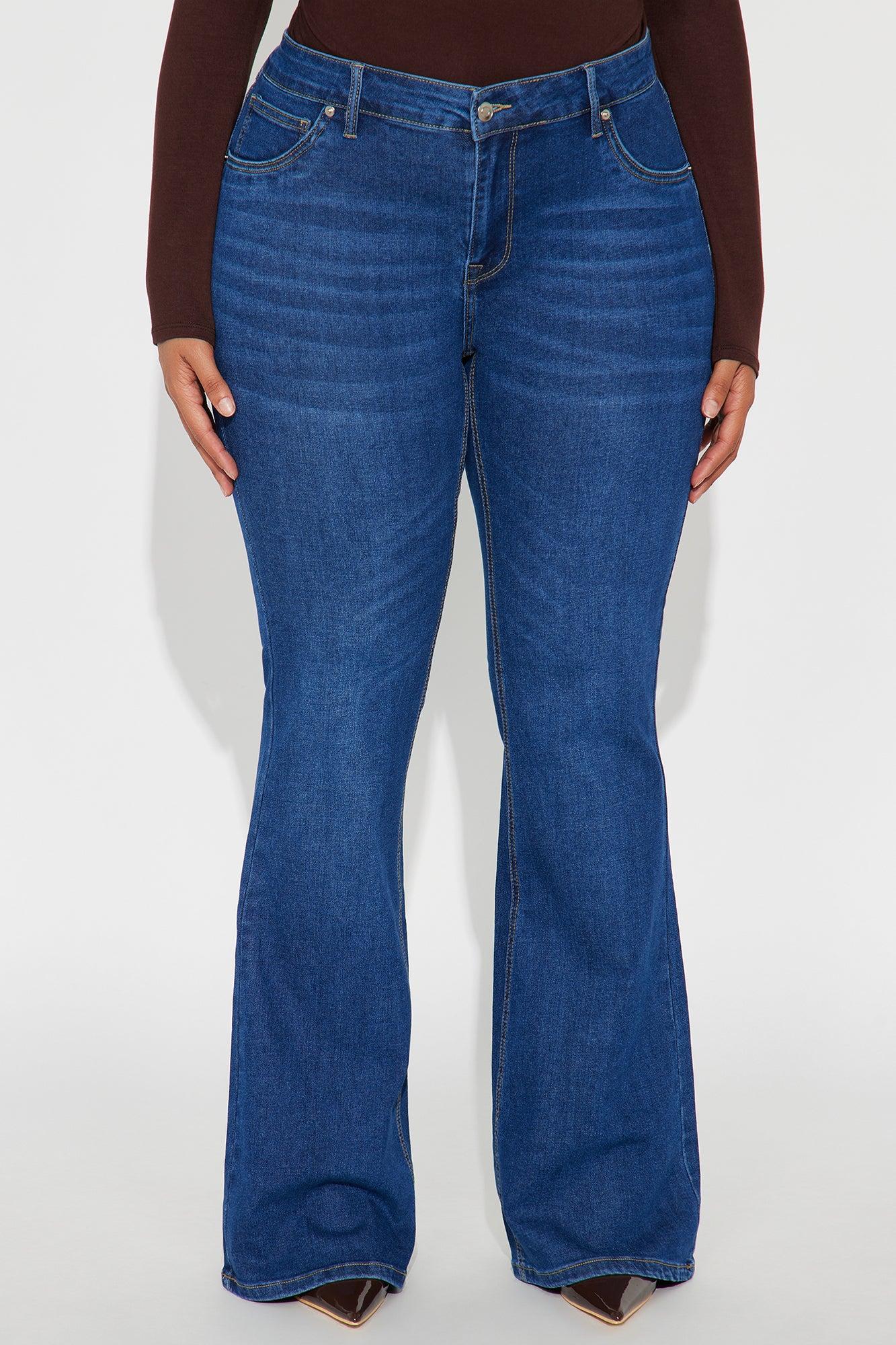 Best Ever Low Rise Flare Jeans - Dark Wash Product Image