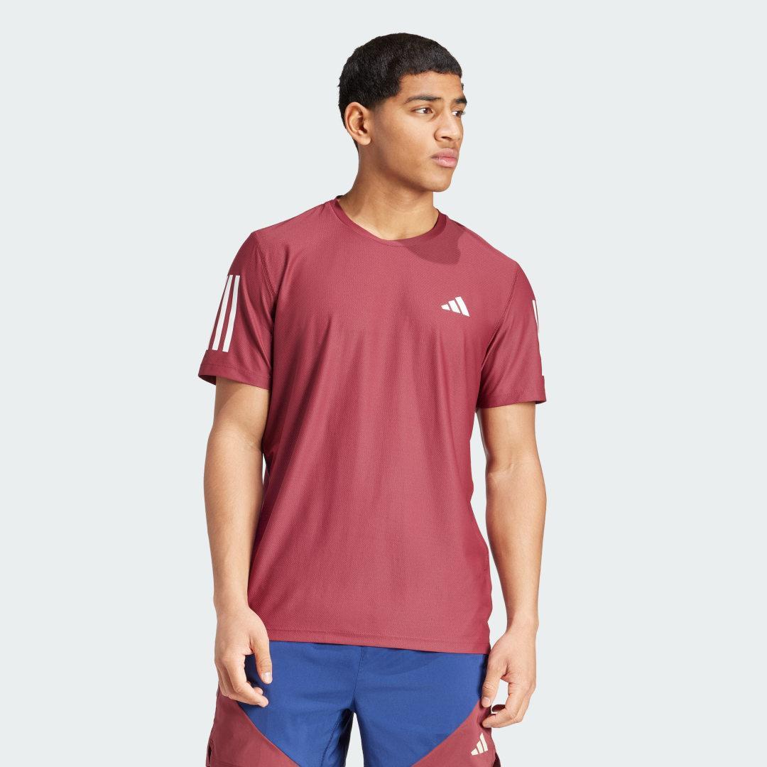 adidas Own the Run Tee Dark Blue M Mens Product Image