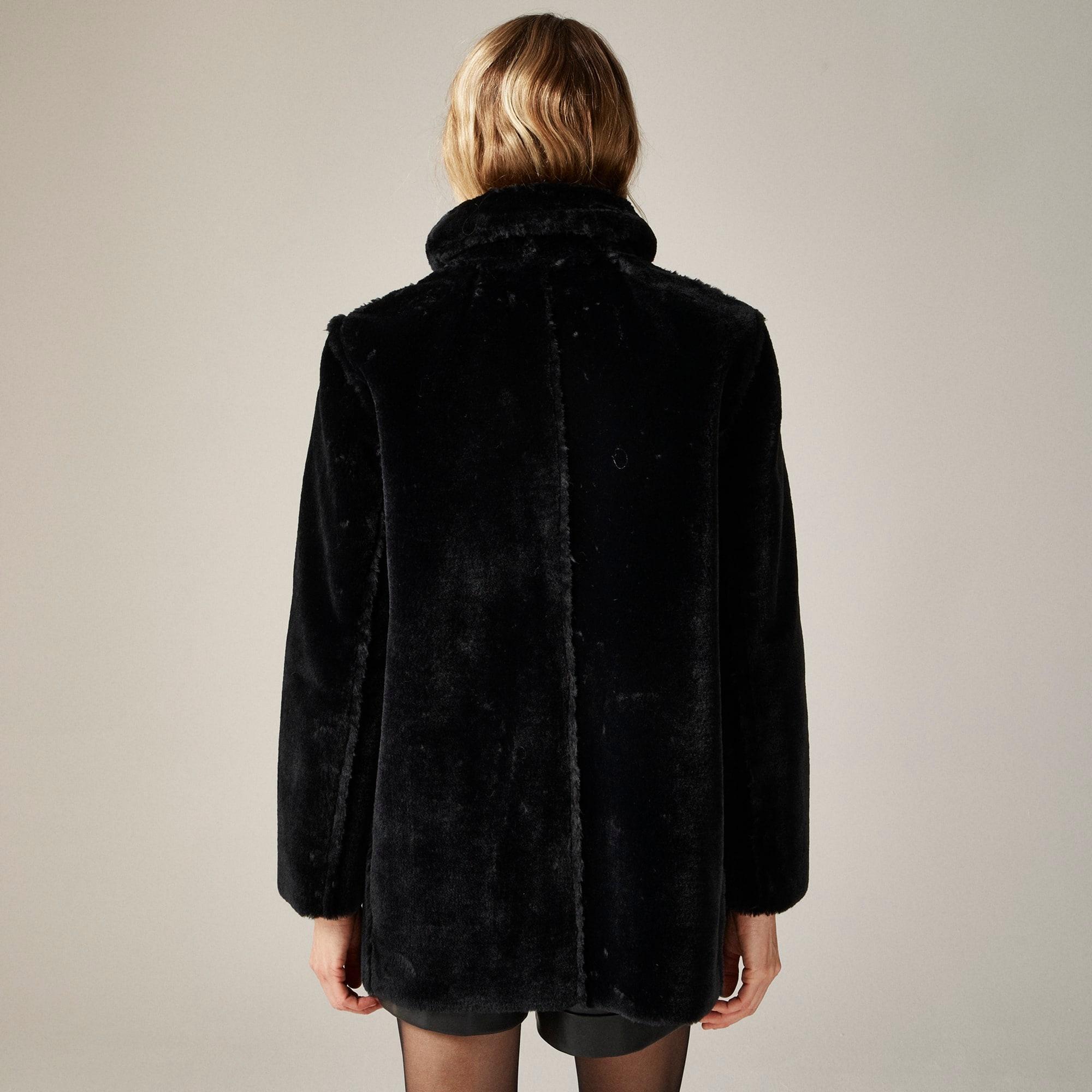 Faux-fur peacoat Product Image