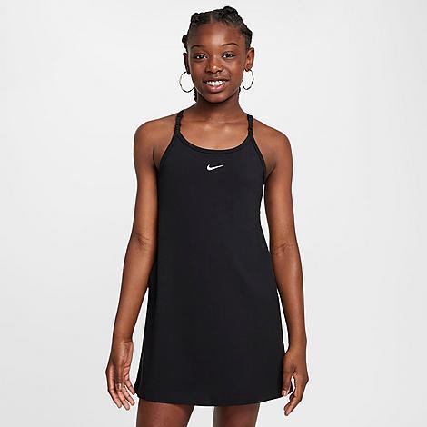 Nike Kids' Sportswear Stretch Racerback Dress in Aegean Storm/White at Nordstrom, Size Xl Product Image