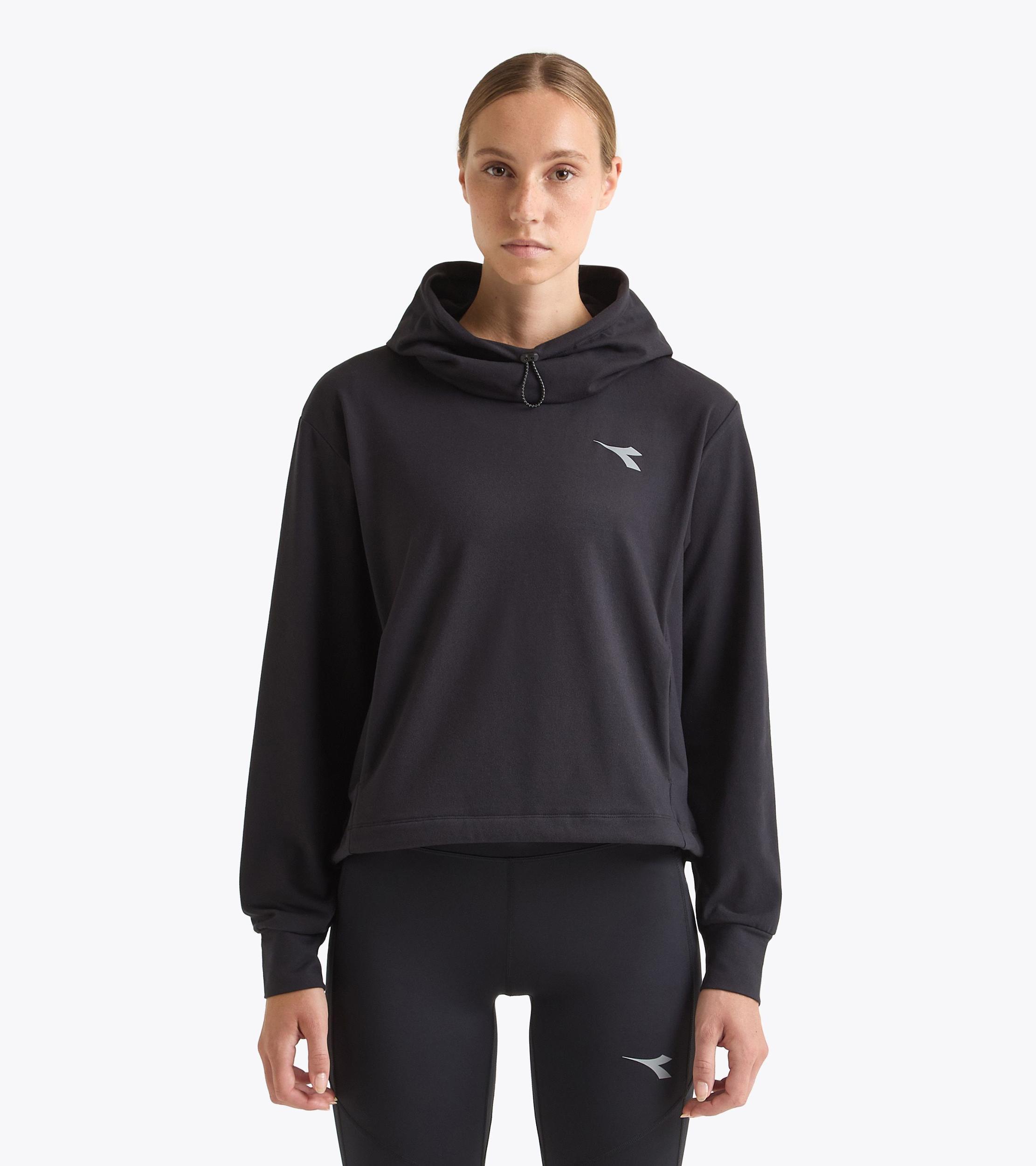 L. JERSEY PULLOVER HOODIE RUN CREW Product Image