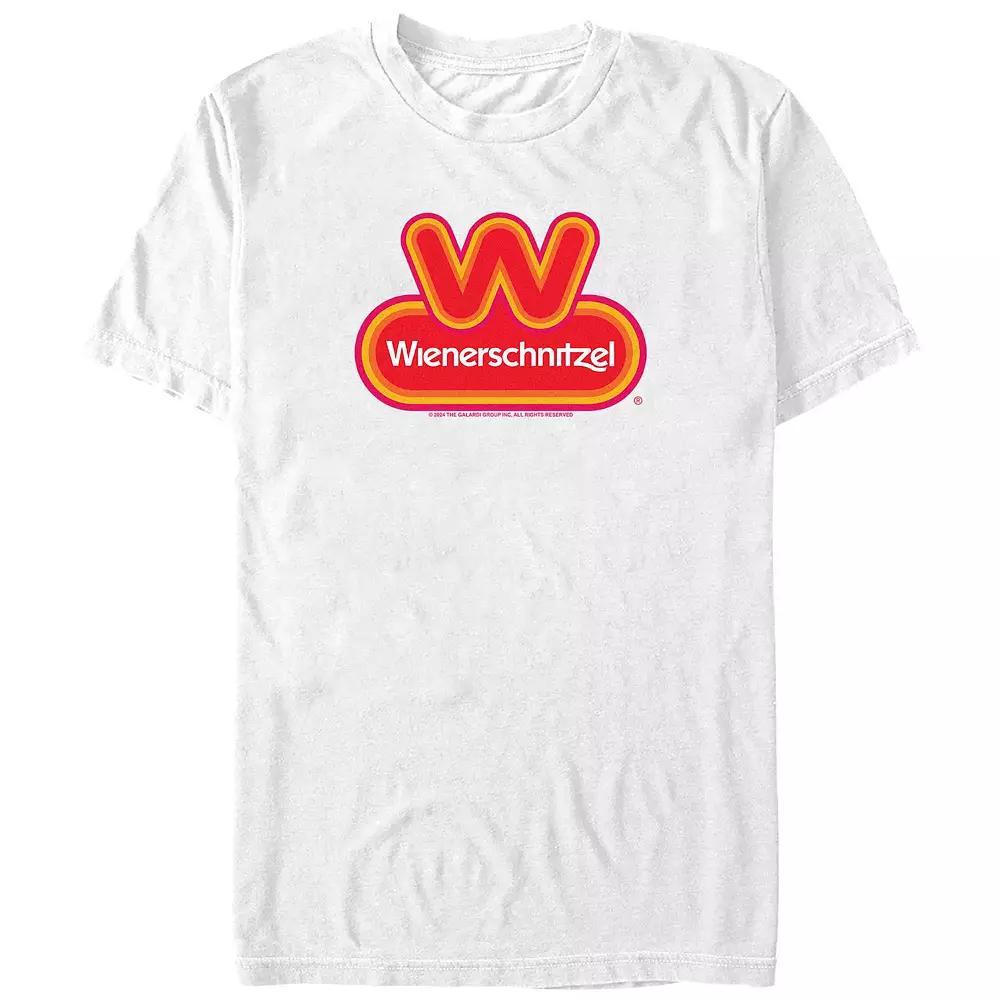 Men's Wienerschnitzel Logo Graphic Tee, Size: Large, White Product Image