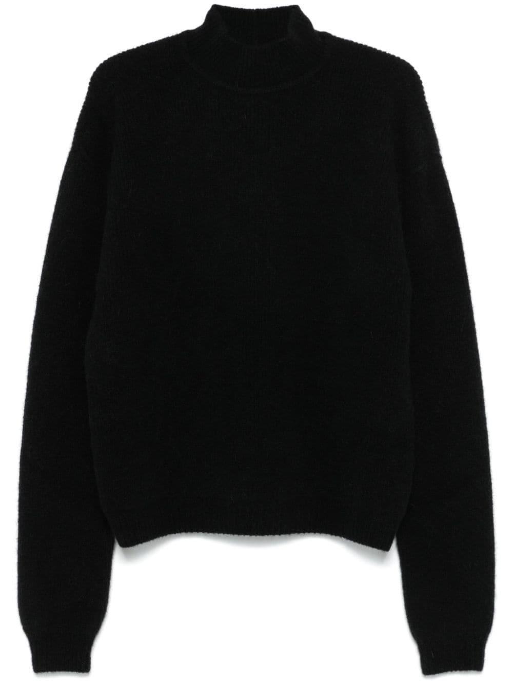 Turtleneck Sweater In Black Product Image