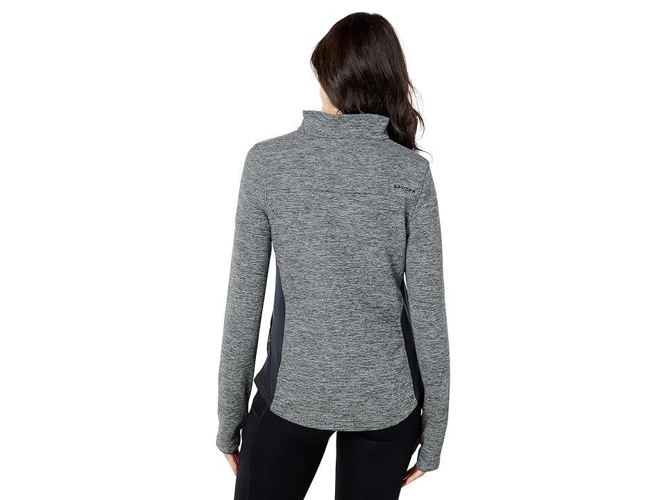 Spyder Aspire (White/Black Melange) Women's Clothing Product Image