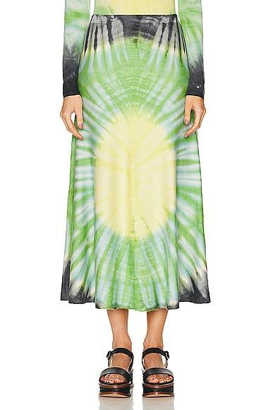 Gabriela Hearst Olive Skirt Green. (also in L, M, S). Product Image