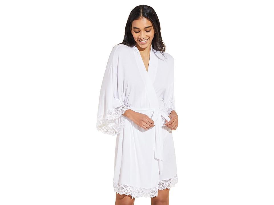 Womens Mariana Modal Lace-Trim Robe Product Image