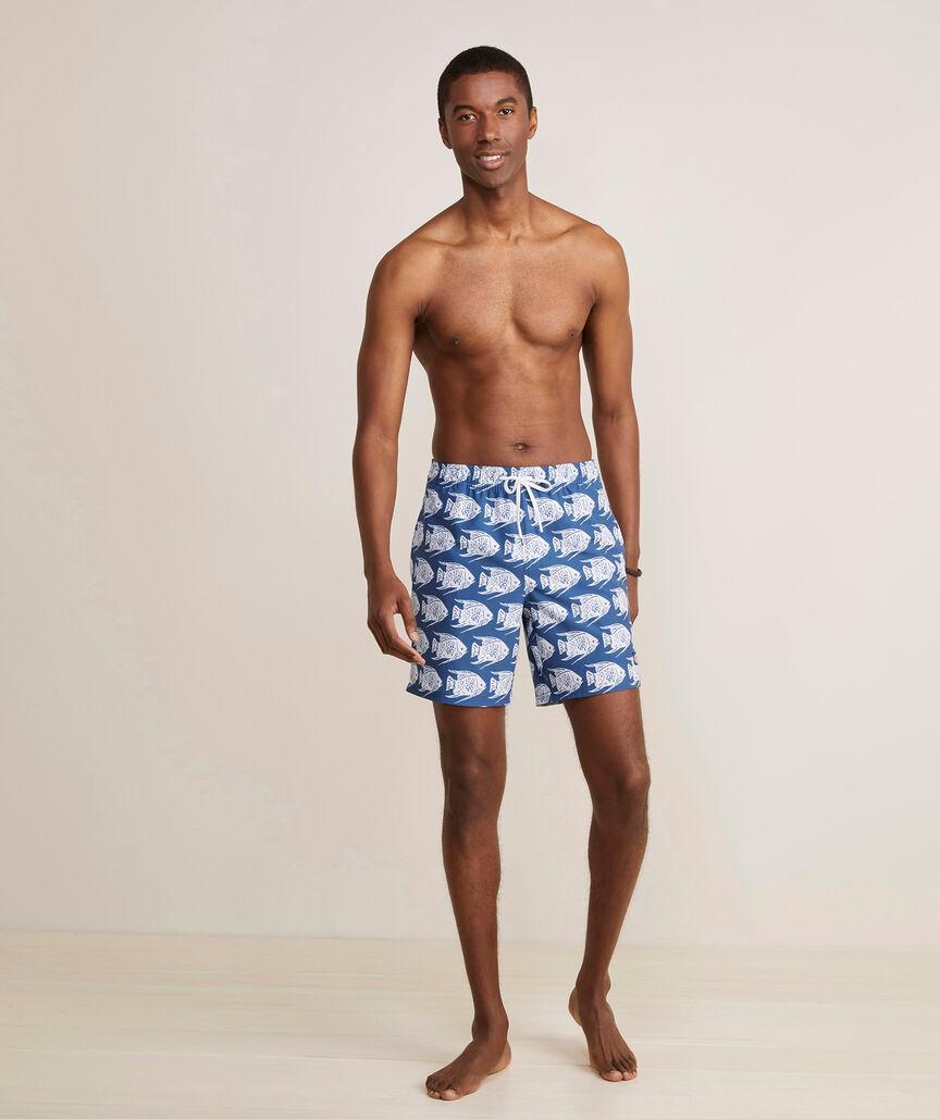 7 Inch Printed Chappy Swim Trunks Product Image
