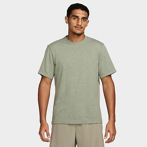 Nike Men's Dri-FIT Primary Versatile Top in Green/Light Army Size Small Cotton/Polyester/Knit Product Image