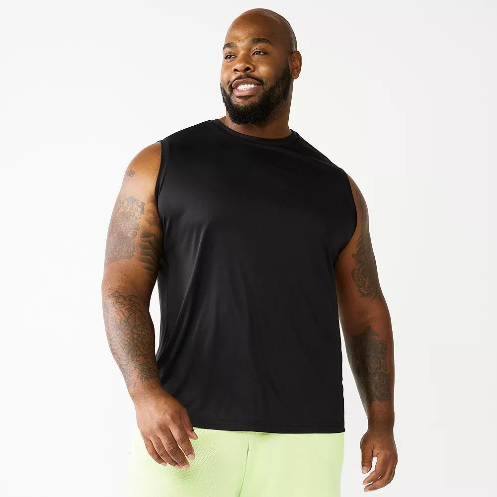 Big & Tall Tek Gear® Dry Tek Muscle Tank Top, Men's, Size: 2XB, Mineral Black Product Image