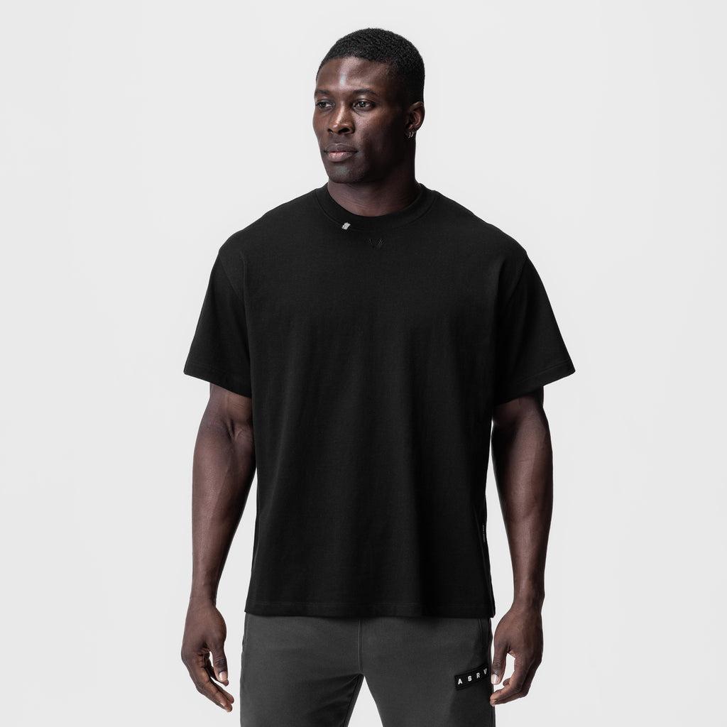 0797. Tech Essential™ Relaxed Tee - Black/Black "OTWR" Product Image