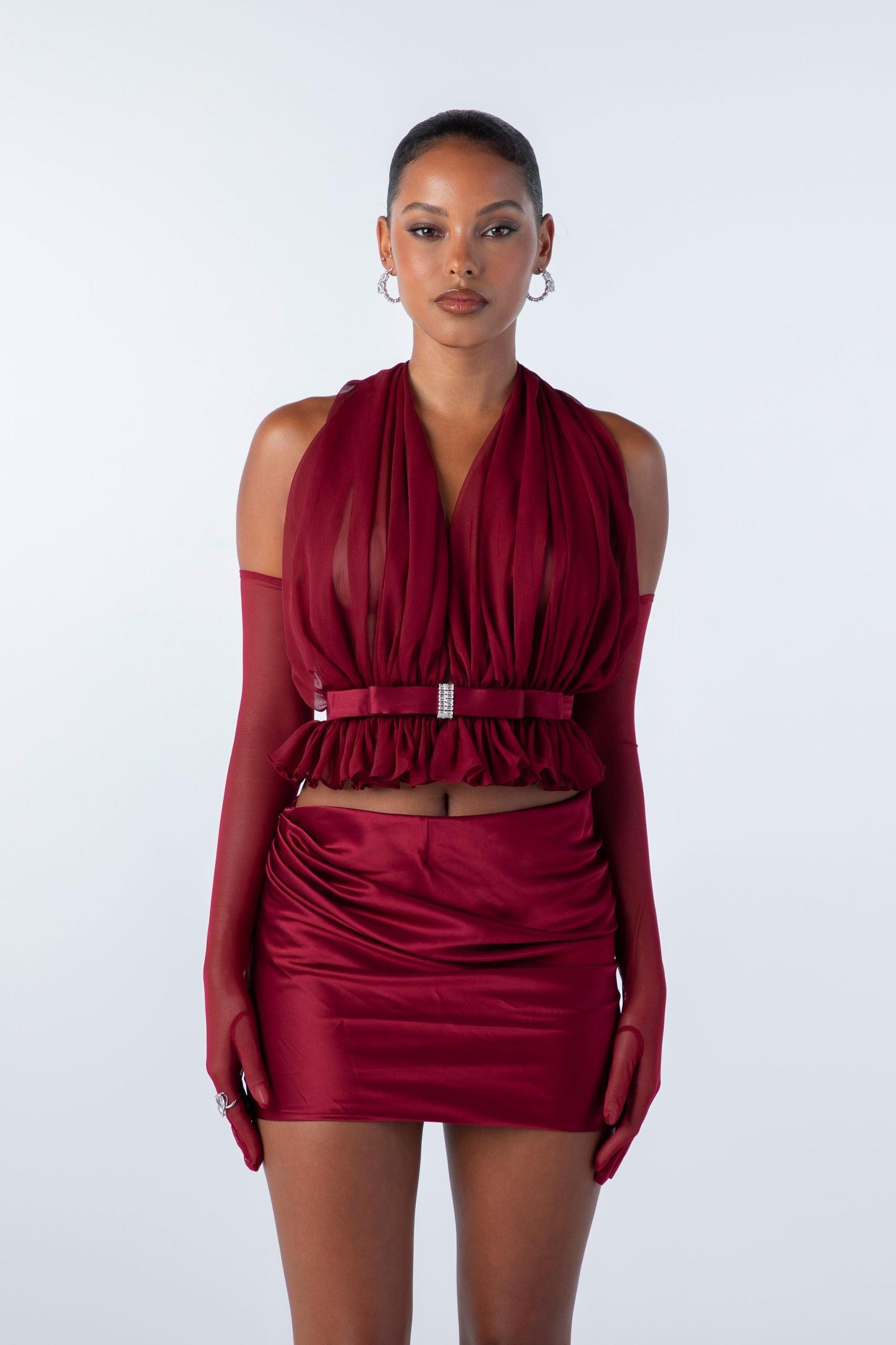 Giselle Skirt (Red) (Final Sale) Product Image