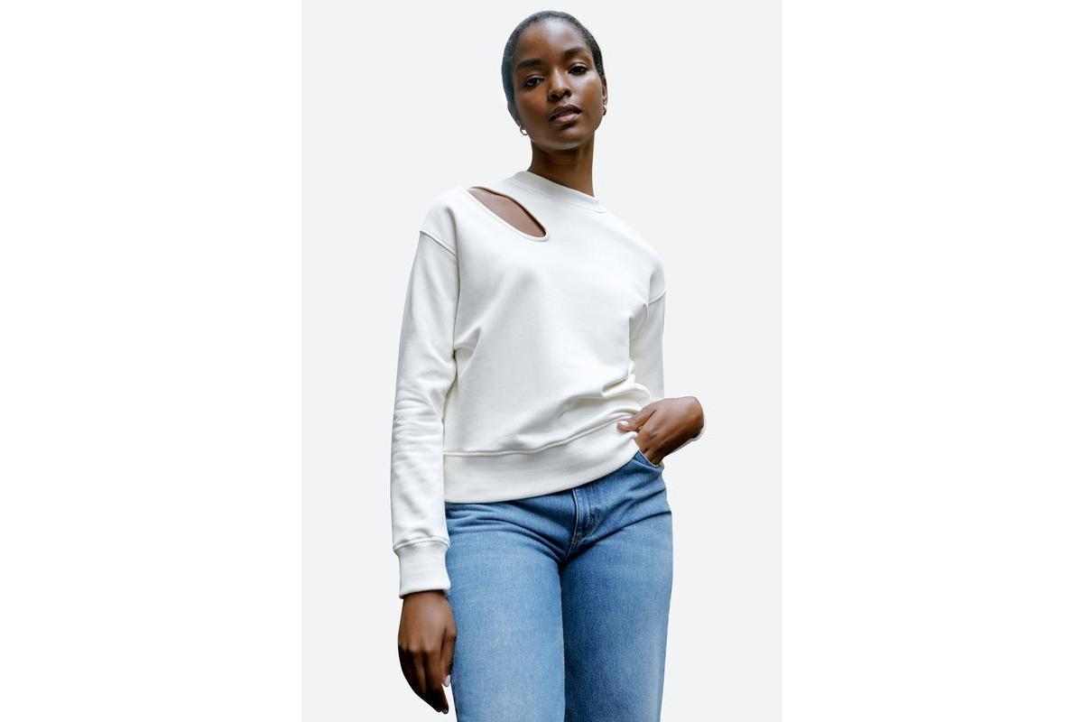 Marcella Womens Bartlett Cutout Sweatshirt Product Image
