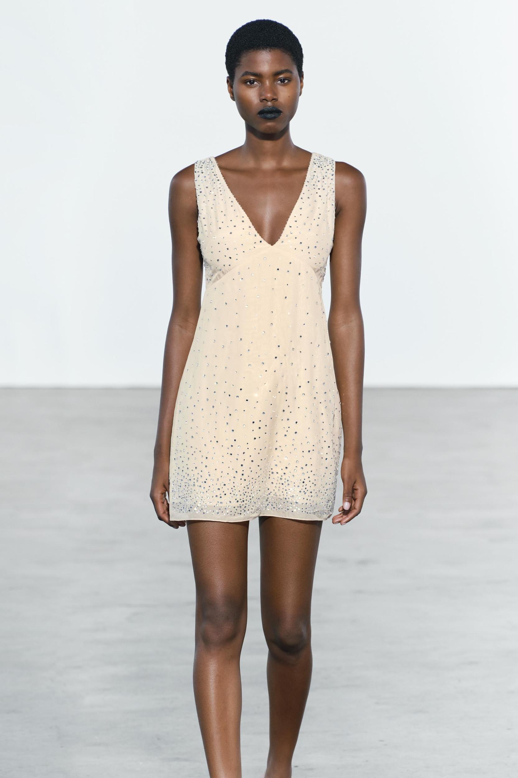 SPARKLY MINI DRESS ZW COLLECTION Product Image