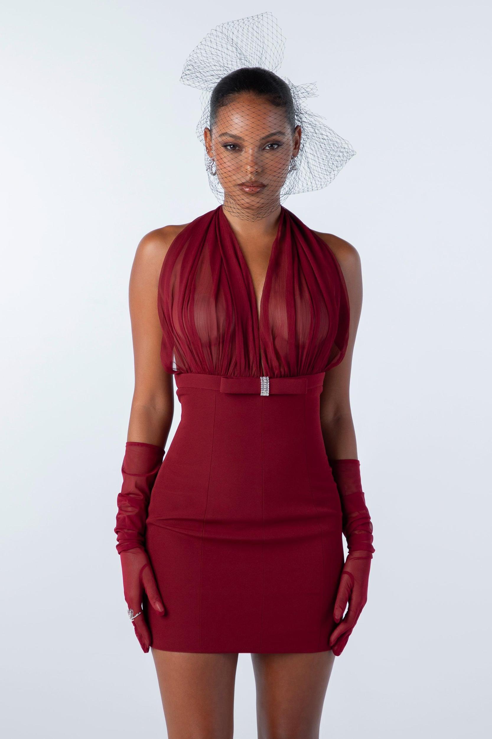 Melinda Dress (Red) (Final Sale) Product Image