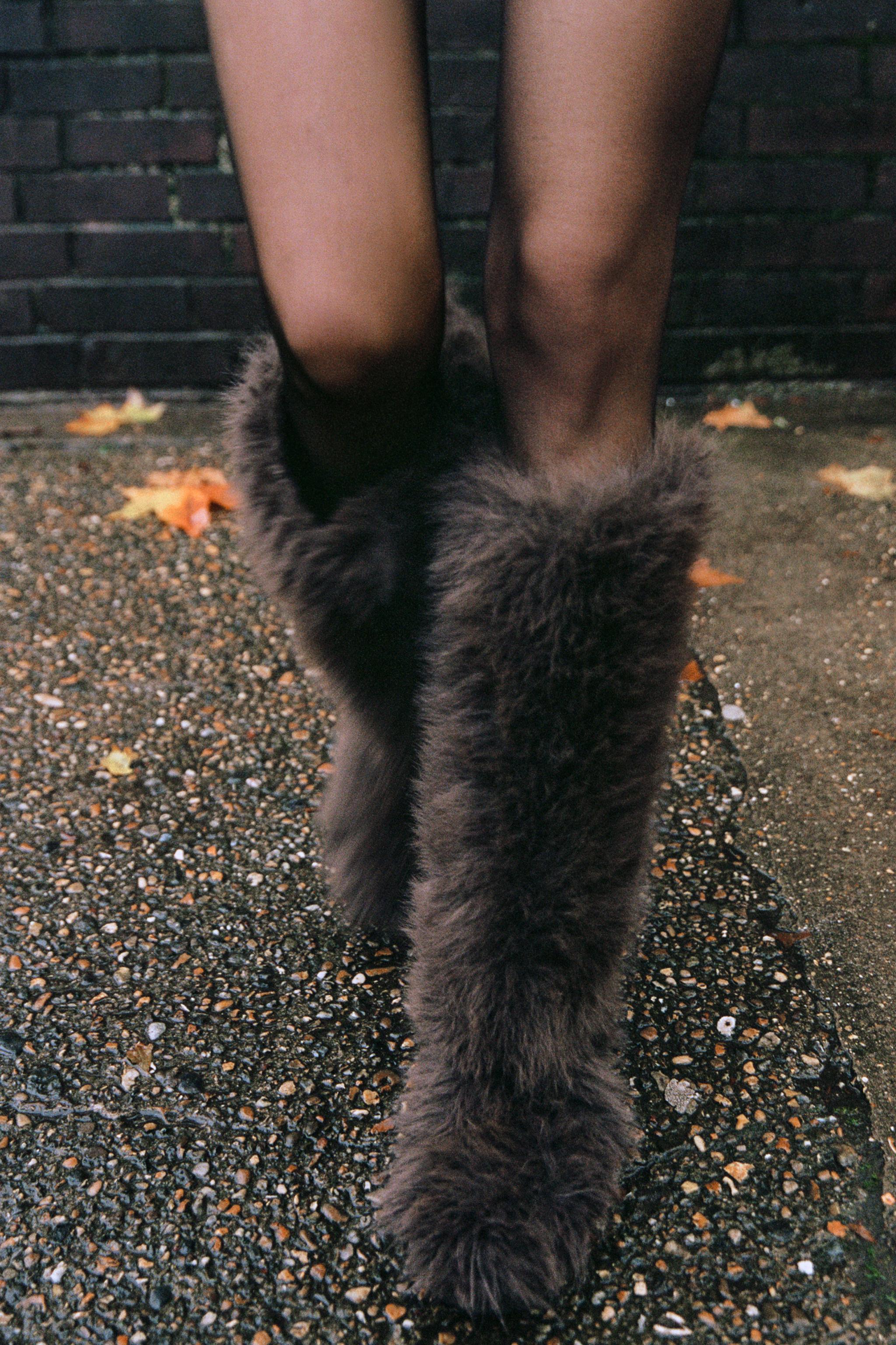 FAUX FUR HIGH SHAFT BOOTS Product Image