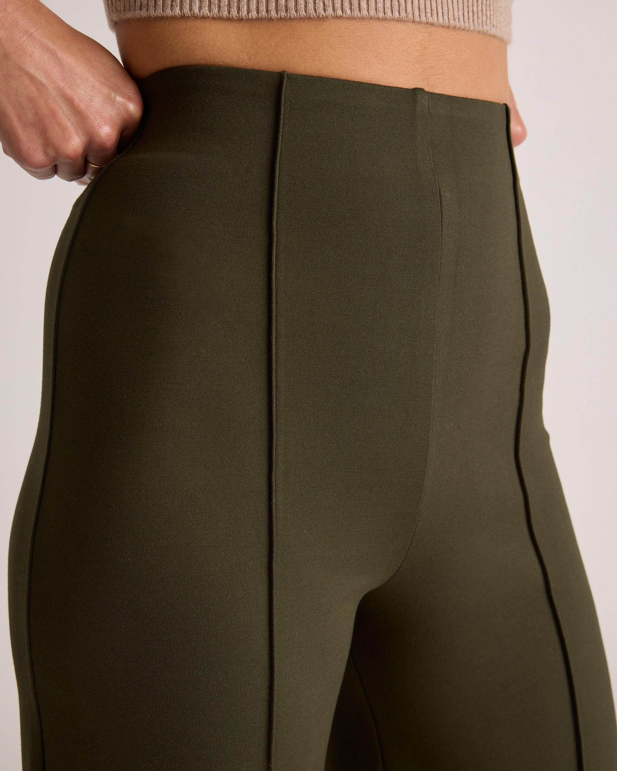 Quince | Women's Ultra-Stretch Ponte Super Wide Leg Ankle Pants Size XS, Rayon Product Image