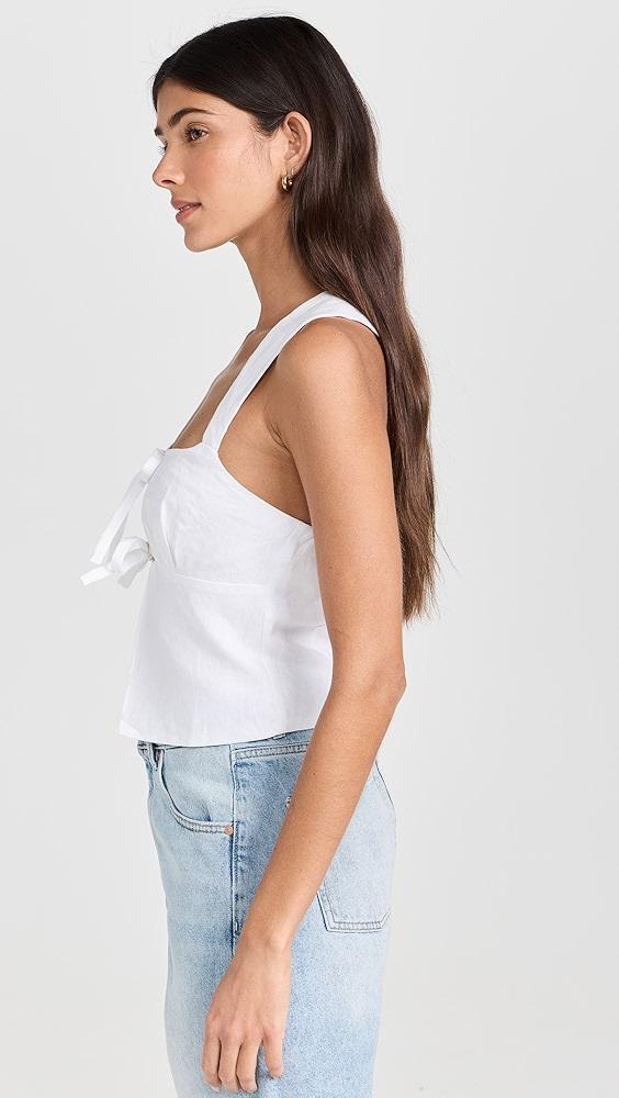 Reformation Azalea Linen Top | Shopbop Product Image