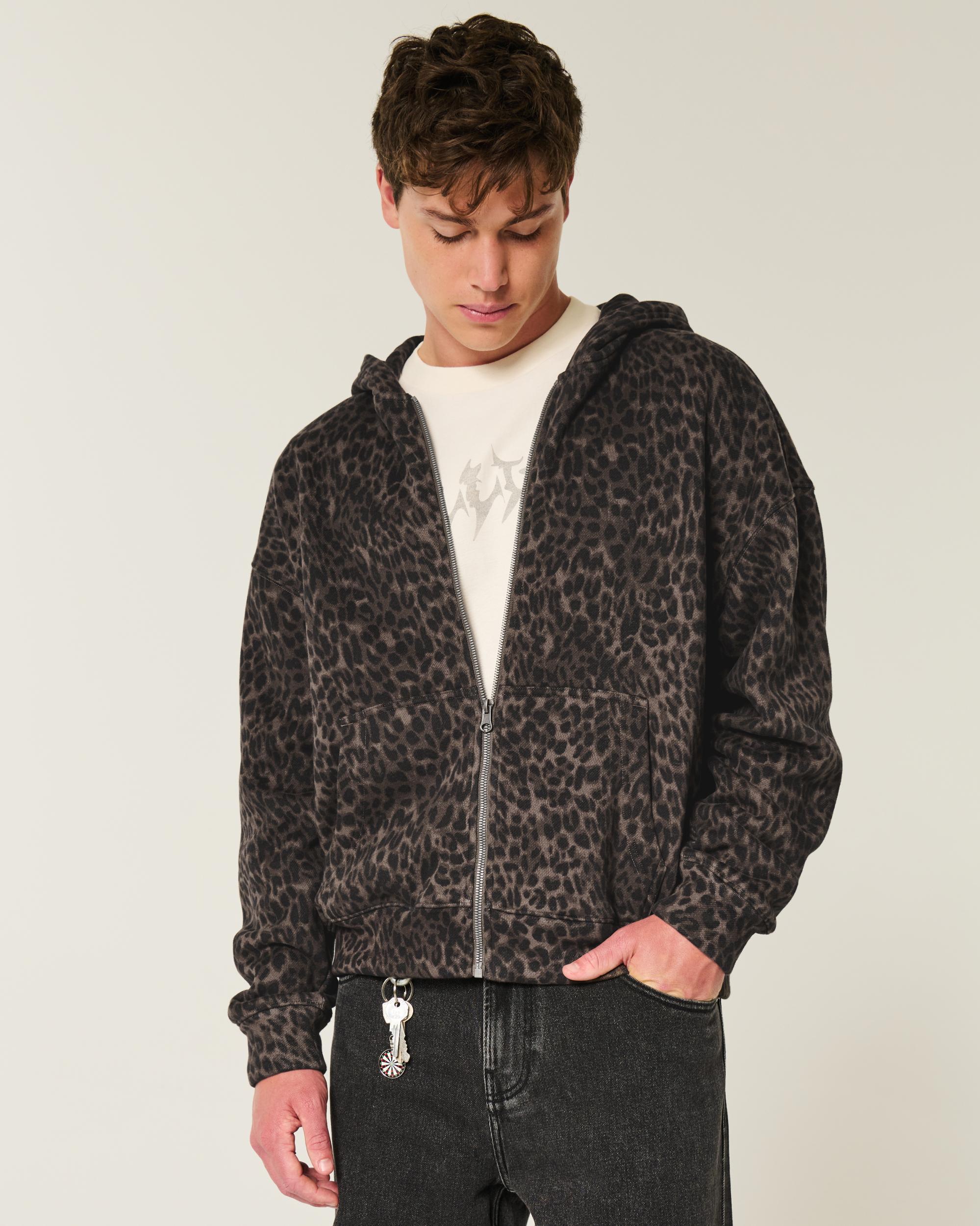 Boxy Zip-Up Hoodie Product Image