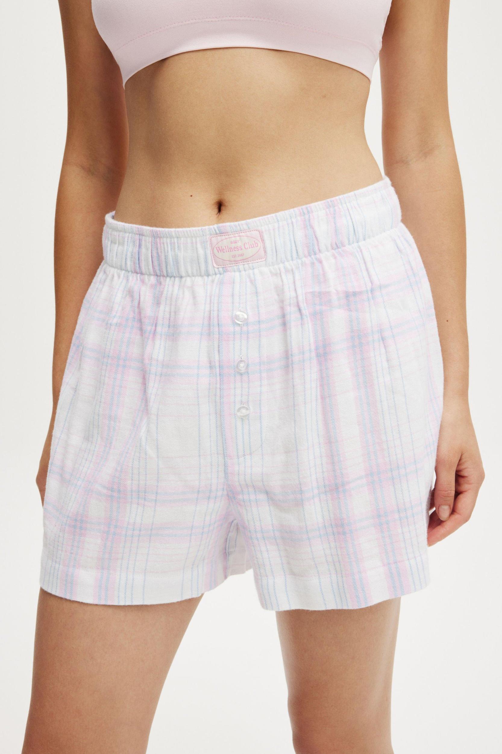 Flannel Boyfriend Boxer Short Product Image