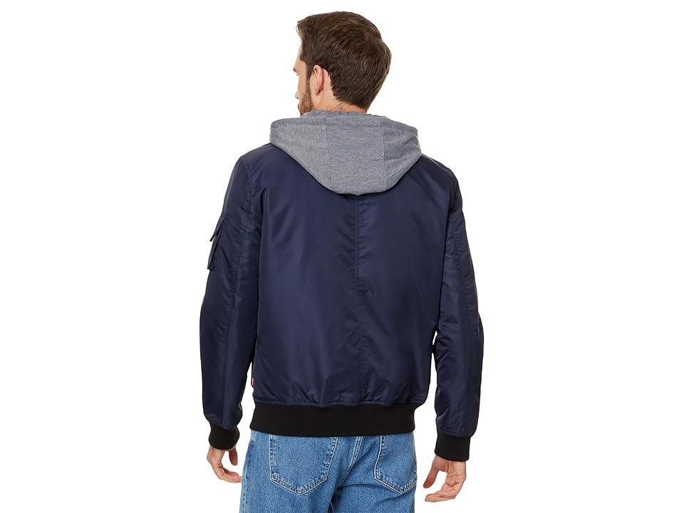 Men's Levi's® Hooded Utility Bomber Jacket, Size: XXL, Blue Product Image