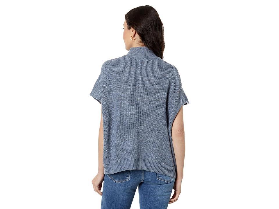 Elliott Lauren Over and Out 1/4 Zip Sleeveless Sweater (Indigo) Women's Clothing Product Image