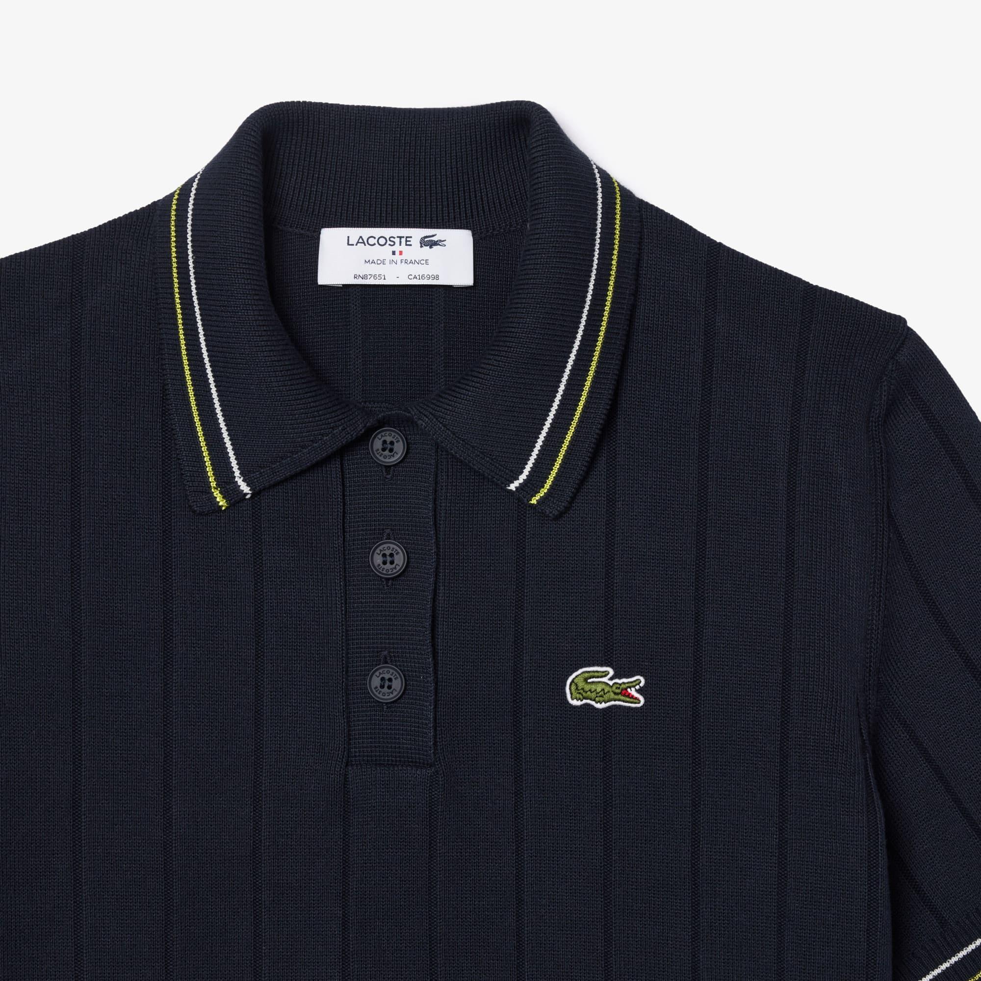 Women's Made In France Ribbed Cotton Polo Product Image