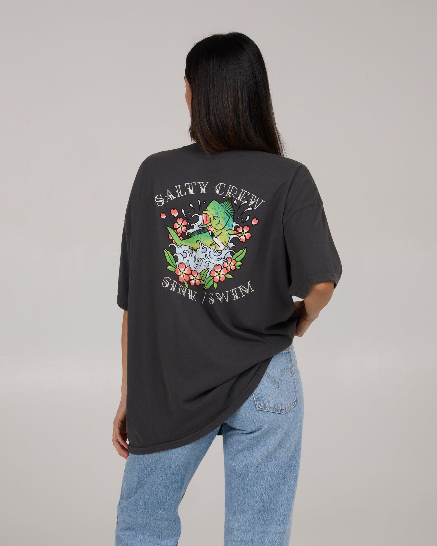 Hopper Cover Up Tee - Charcoal Product Image