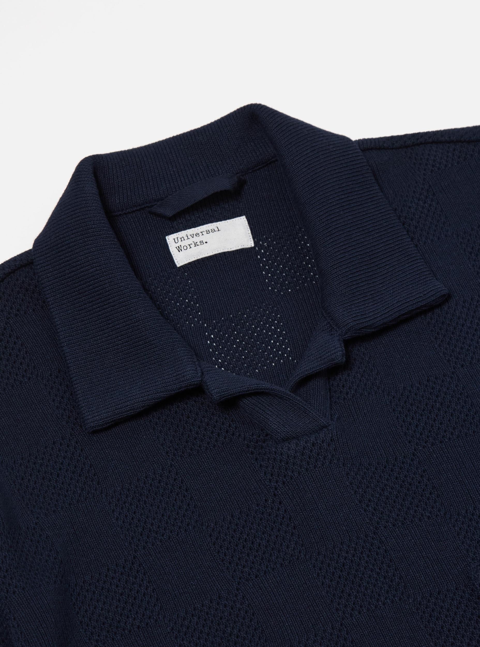 Bright Navy Fantasy Checkerboard Vacation Polo Product Image