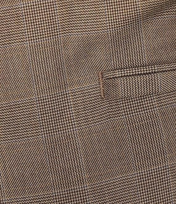 Roundtree & Yorke TravelSMART Classic Fit Plaid Dress Pants Product Image