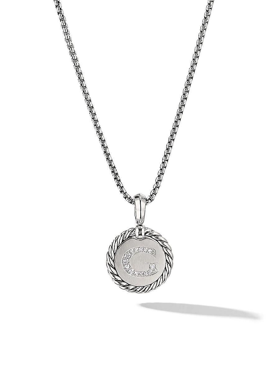 David Yurman Sterling Silver Cable Collectibles Initial Charm Product Image