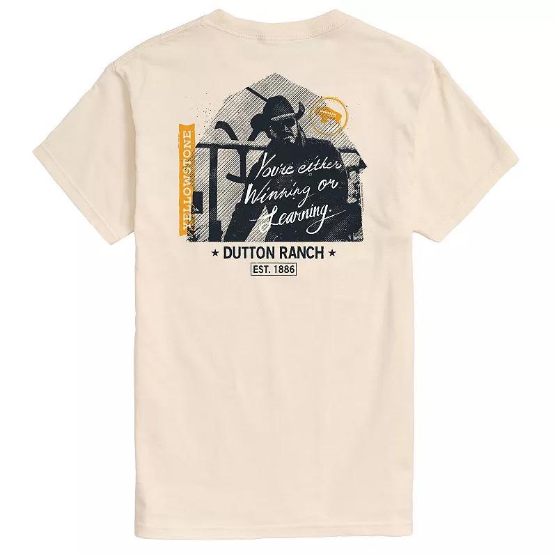 Mens Yellowstone Rip Winning or Learning Graphic Tee Ivory Product Image