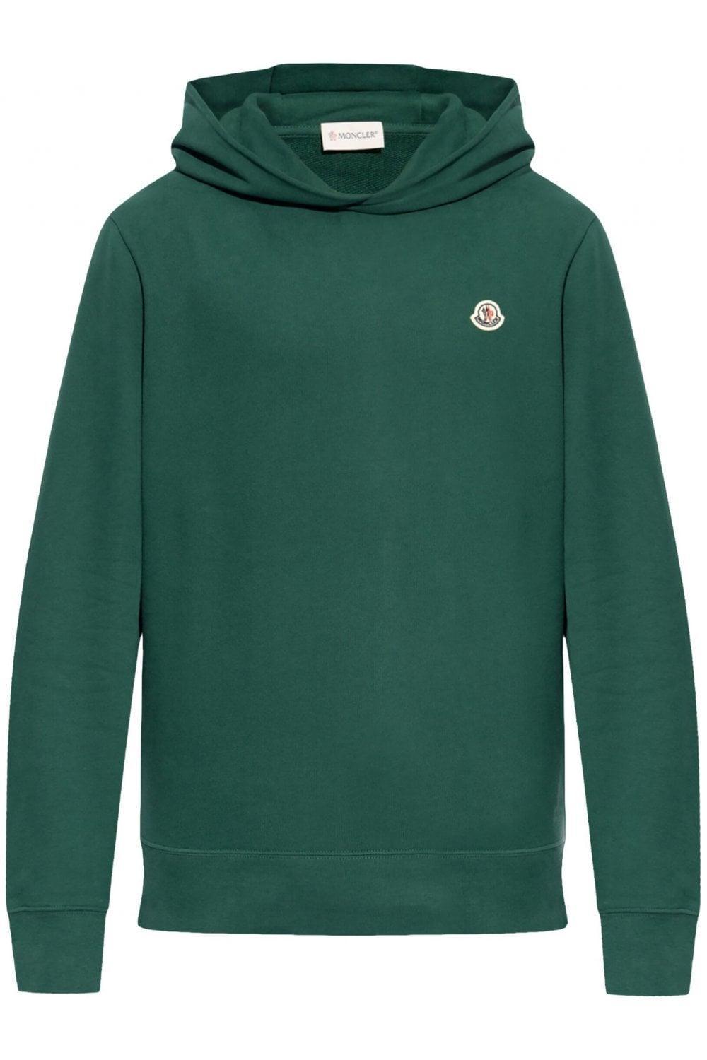 MONCLER Long-sleeved Hoodie In Green Product Image